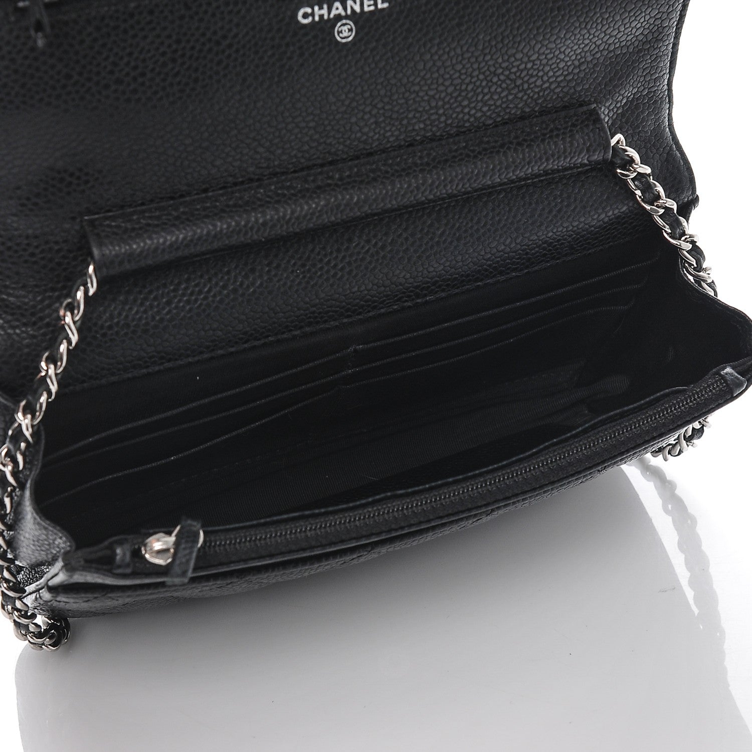 Chanel Caviar Quilted Wallet On Chain WOC Black 5 of 9