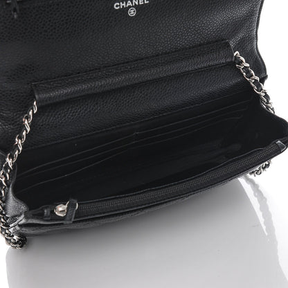 Chanel Caviar Quilted Wallet On Chain WOC Black 5 of 9
