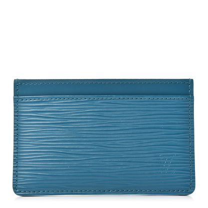 Louis Vuitton Epi Card Holder Cyan 1 of 7