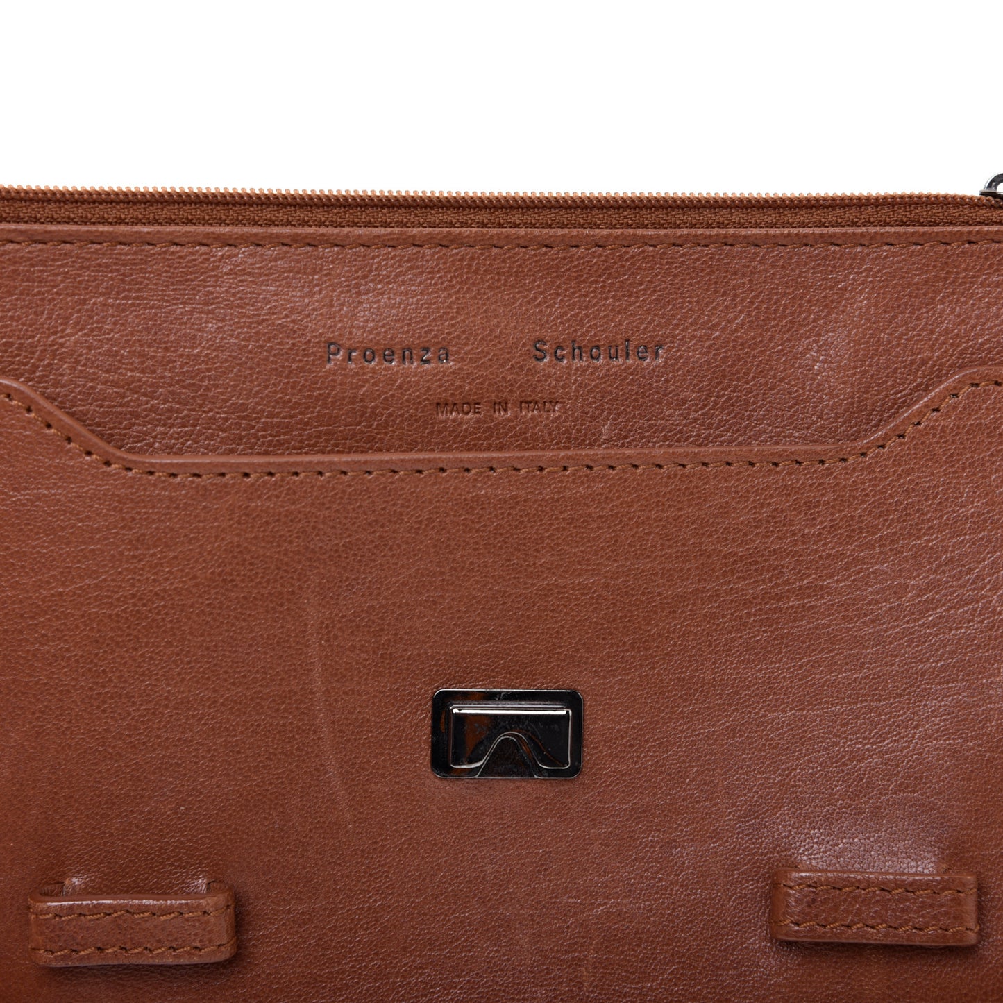 Lambskin PS1 Large Chain Wallet Saddle