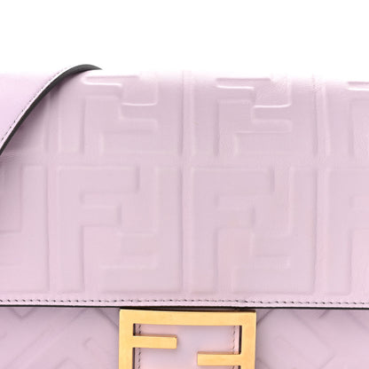 Fendi Nappa FF 1974 Embossed Baguette Anemone 7 of 9