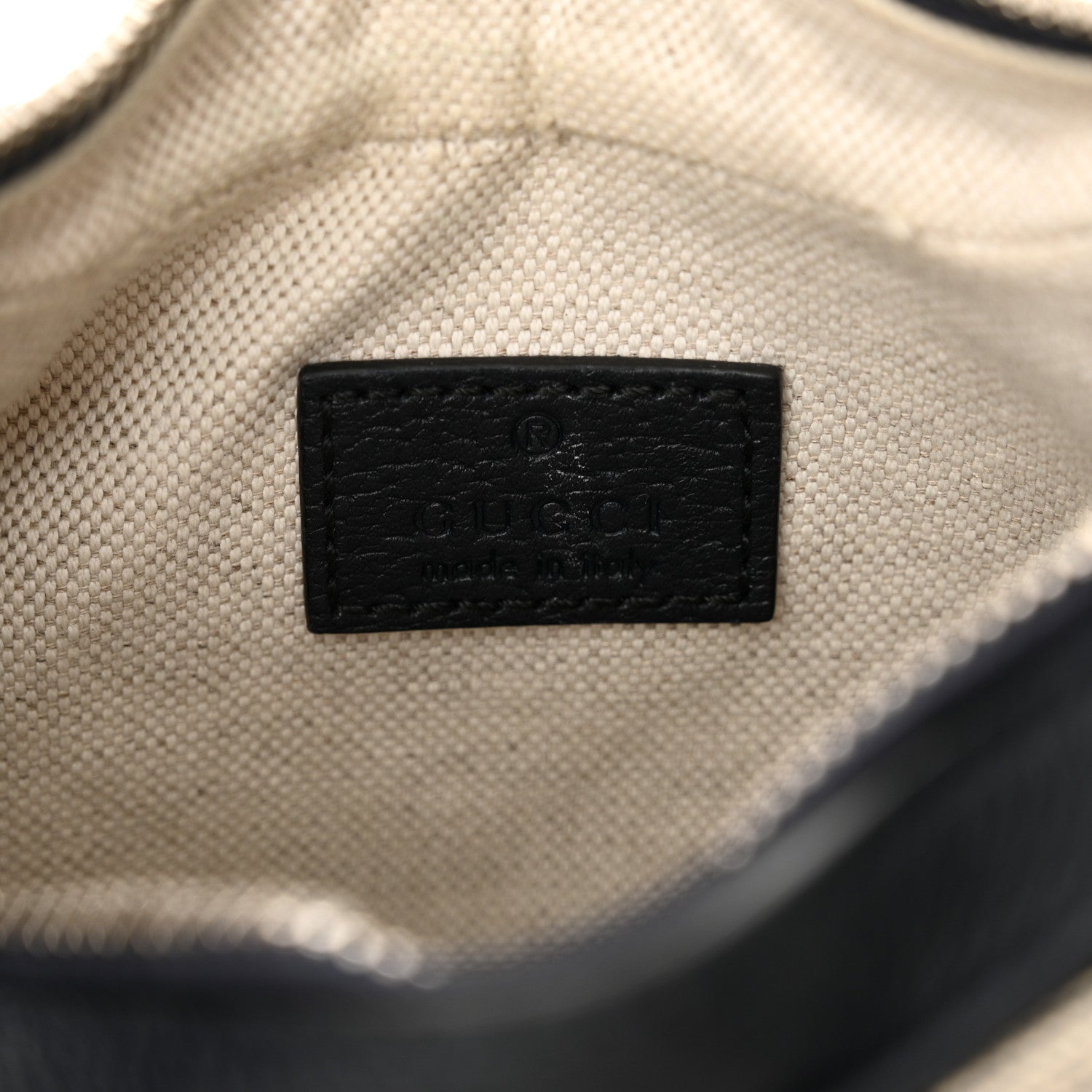 Gucci GG Supreme Monogram Textured Calfskin Web Small Attache Shoulder Bag Beige Blue 5 of 10