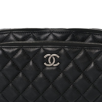 Chanel Calfskin Quilted Waist Bag Black 7 of 12