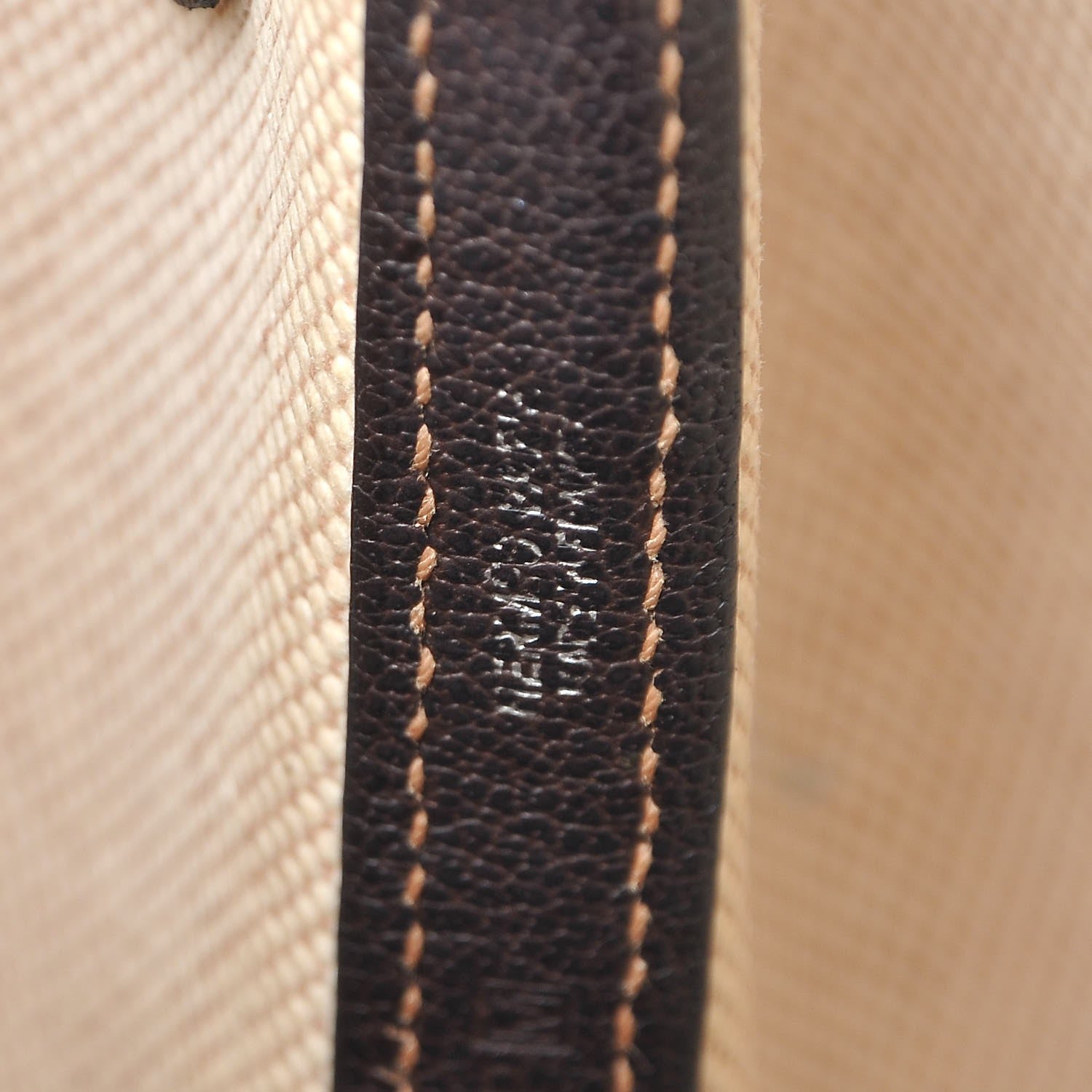 Hermes Toile Buffalo Garden Party Tote 30 TPM Marron Fonce 6 of 11