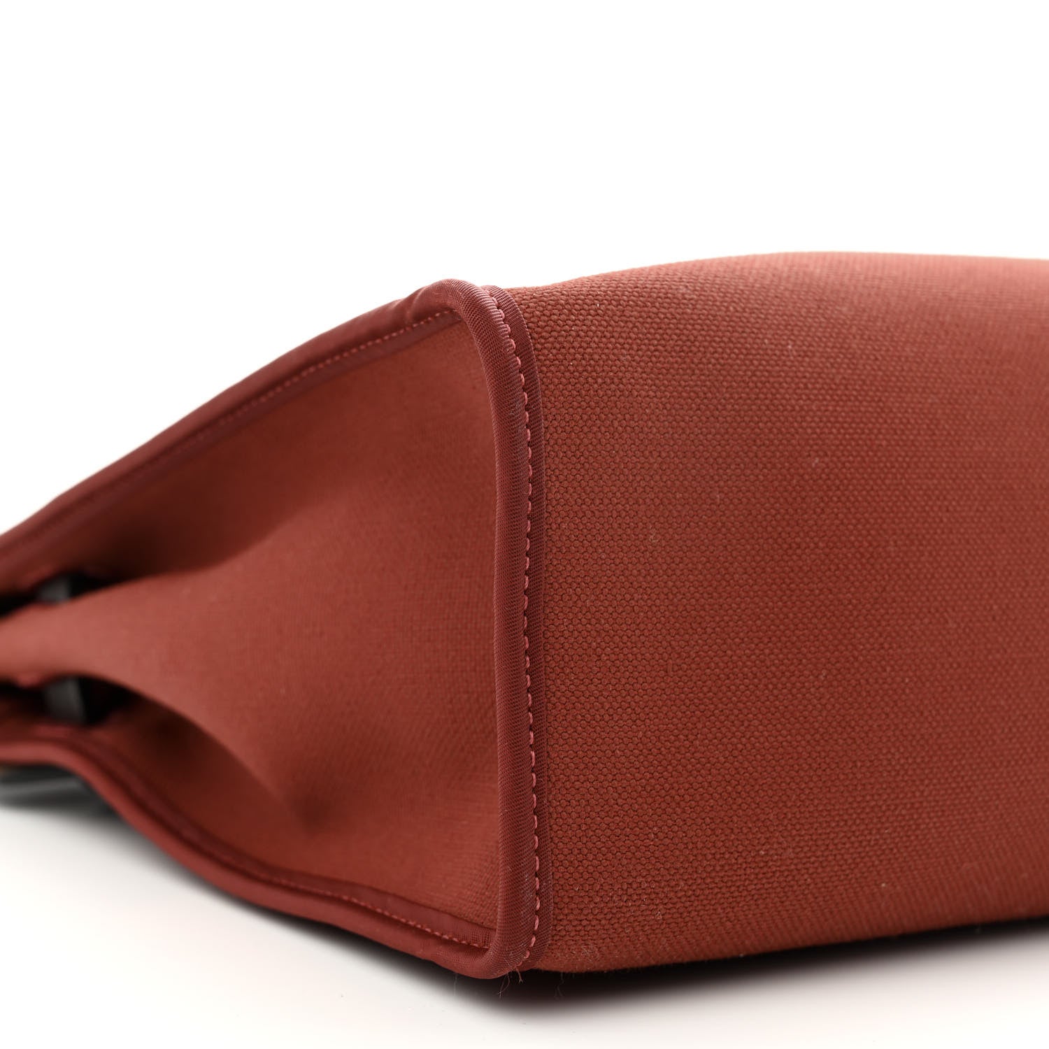 Hermes Vache Hunter Toile Herbag 31 PM Rouge H Ebene 11 of 12