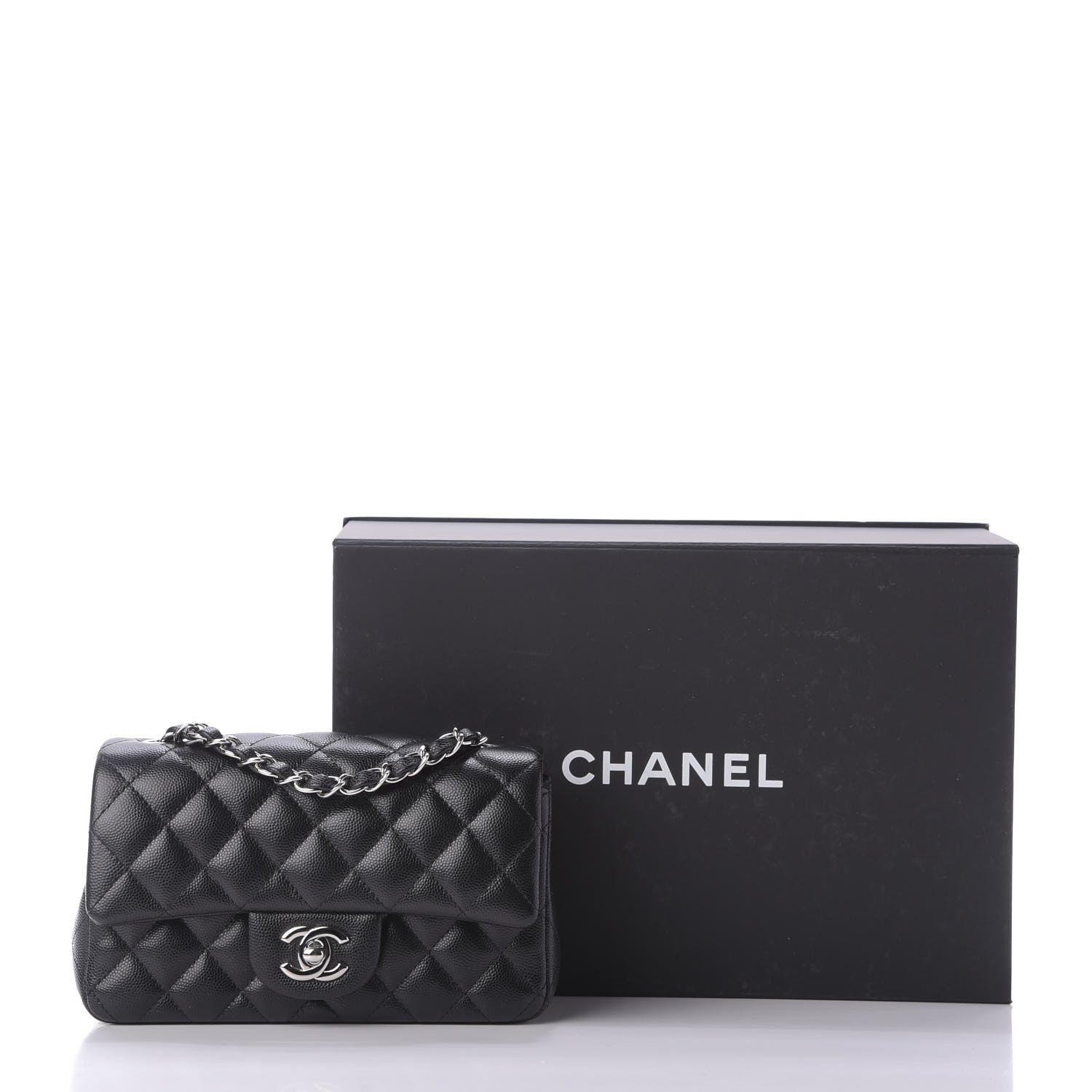 Chanel Caviar Quilted Mini Rectangular Flap Black 10 of 10