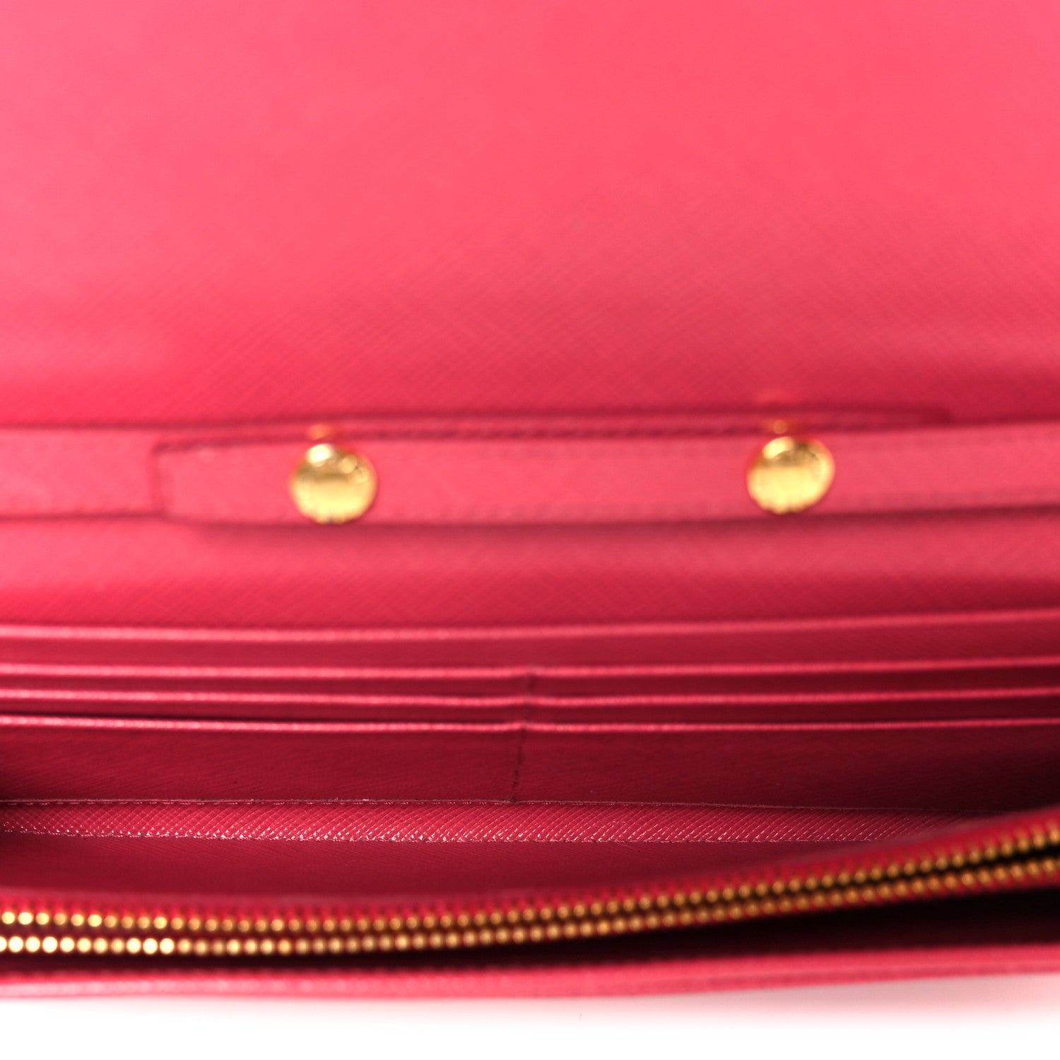 Prada Saffiano Wallet on Chain Peonia 8 of 17