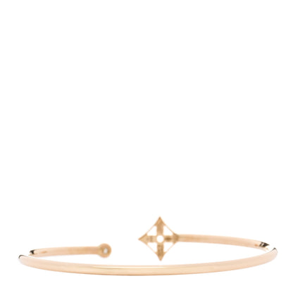 Louis Vuitton 18K Yellow Gold Diamond Pave Idylle Blossom Twist Bracelet 2 of 4