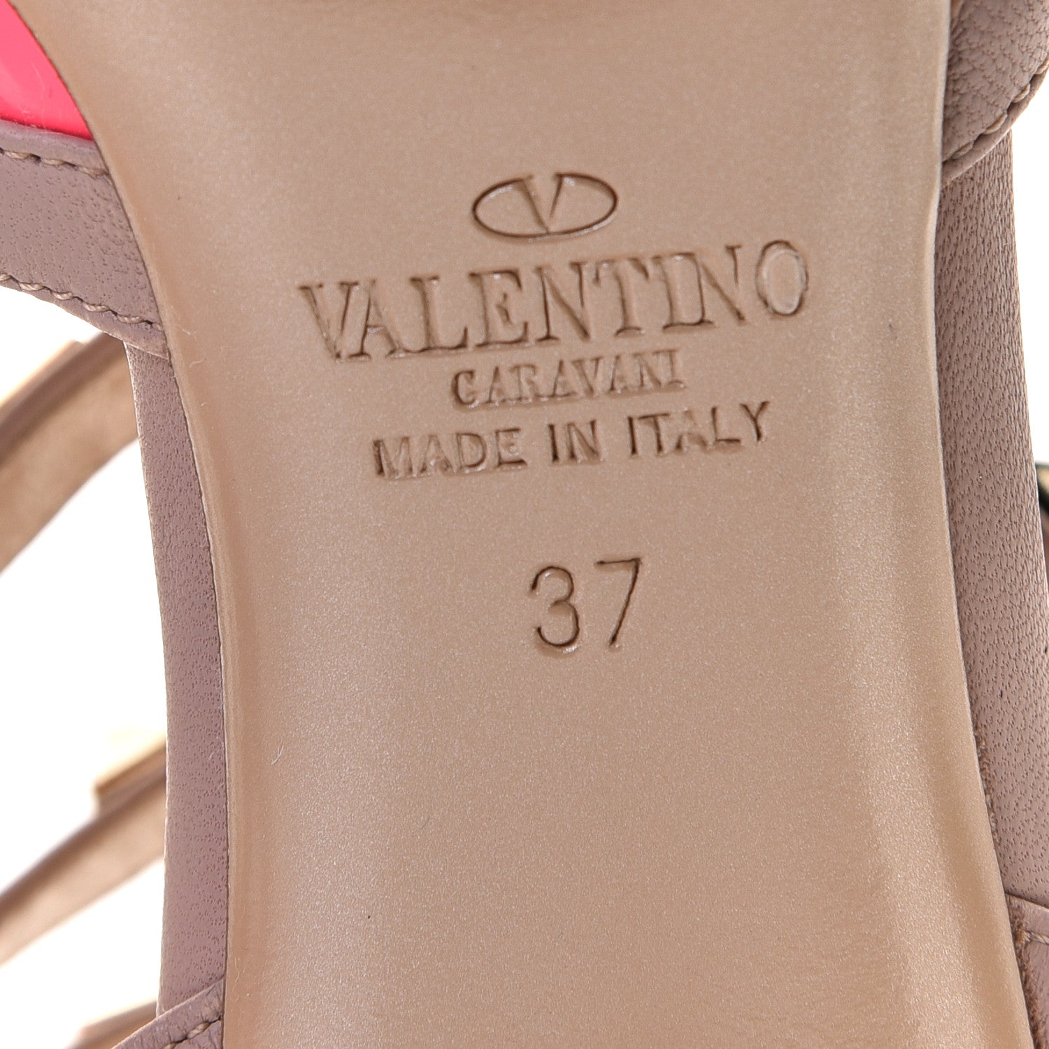 Valentino Garavani Patent Nappa Rockstud Ankle Strap 65mm Pumps 37 Peony Poudre 9 of 12