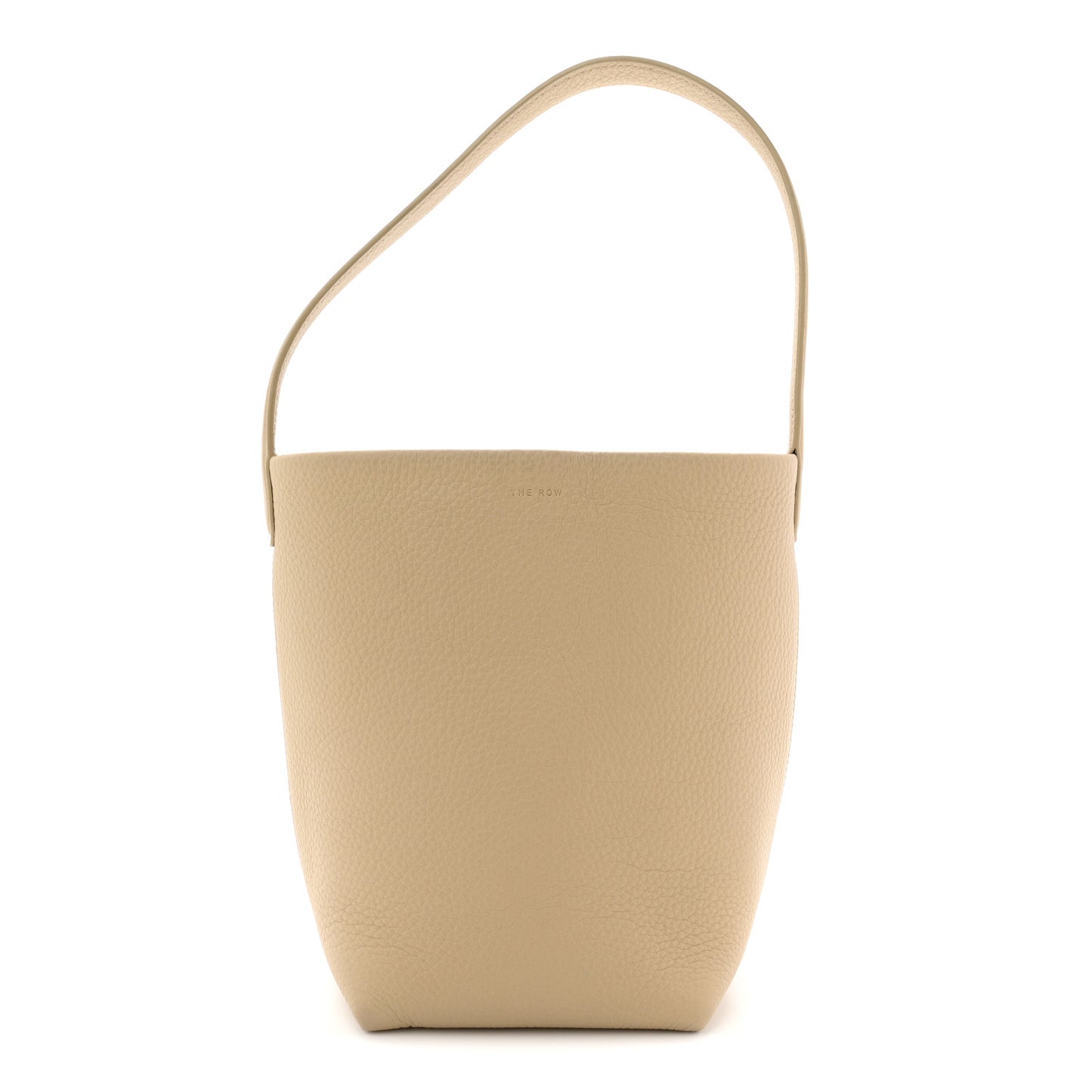 Grained Calfskin Small N/S Park Tote Dark Taupe