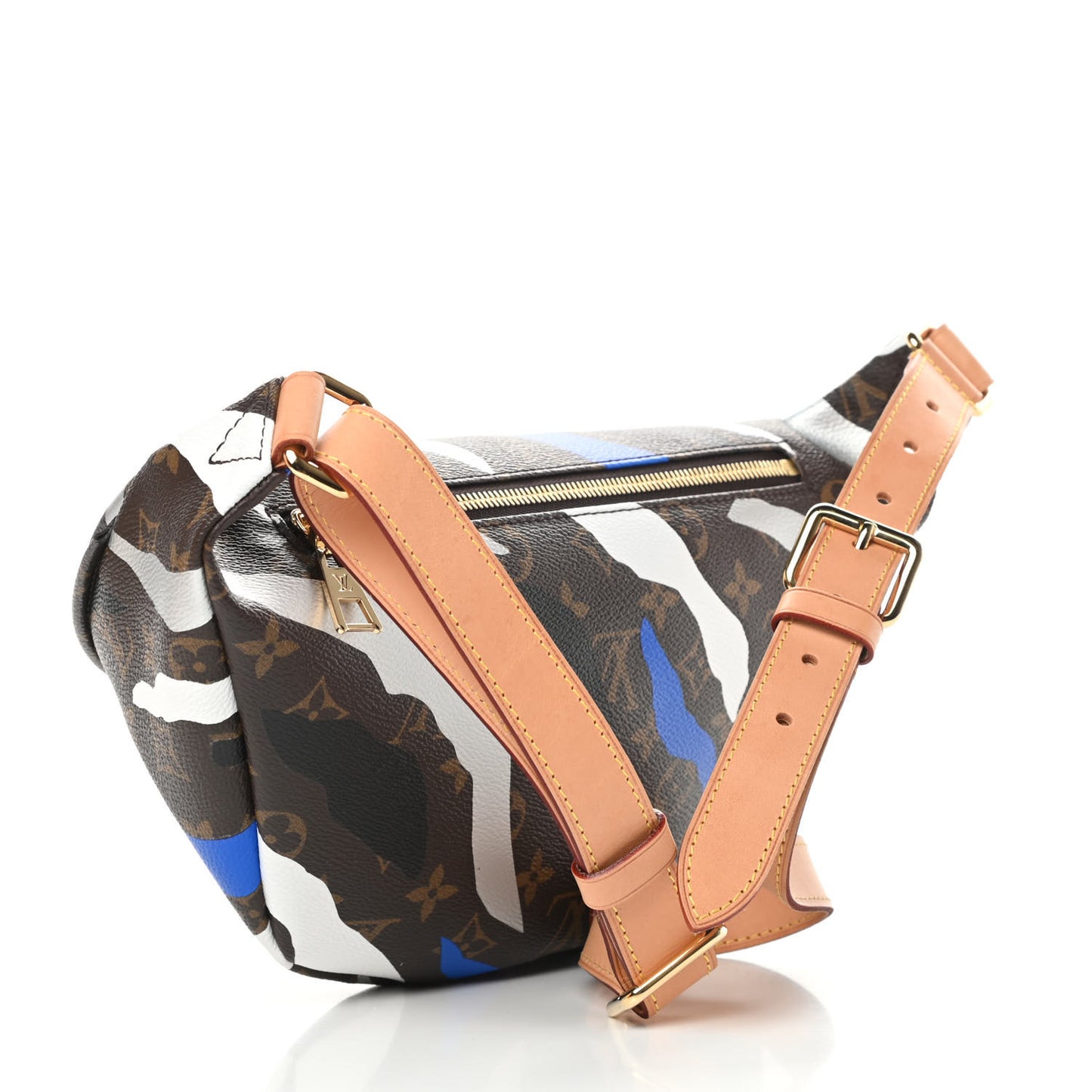 X LOL Monogram Bumbag Blue Silver