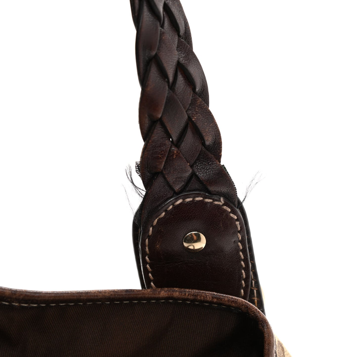 Monogram Small Pelham Shoulder Bag Dark Brown