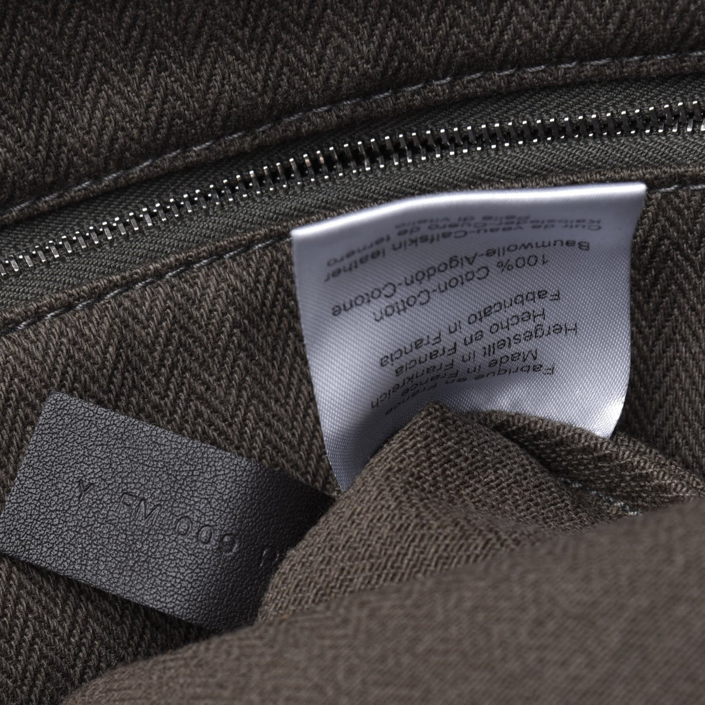 Herringbone Canvas Swift Maline Bag Kaki Ebene