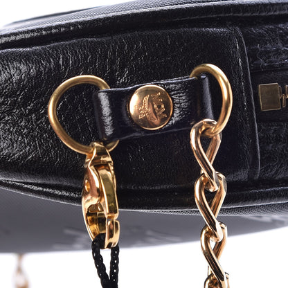 MCM Monogram Coated Canvas Round Suzy Wong Crossbody Black 10 of 12