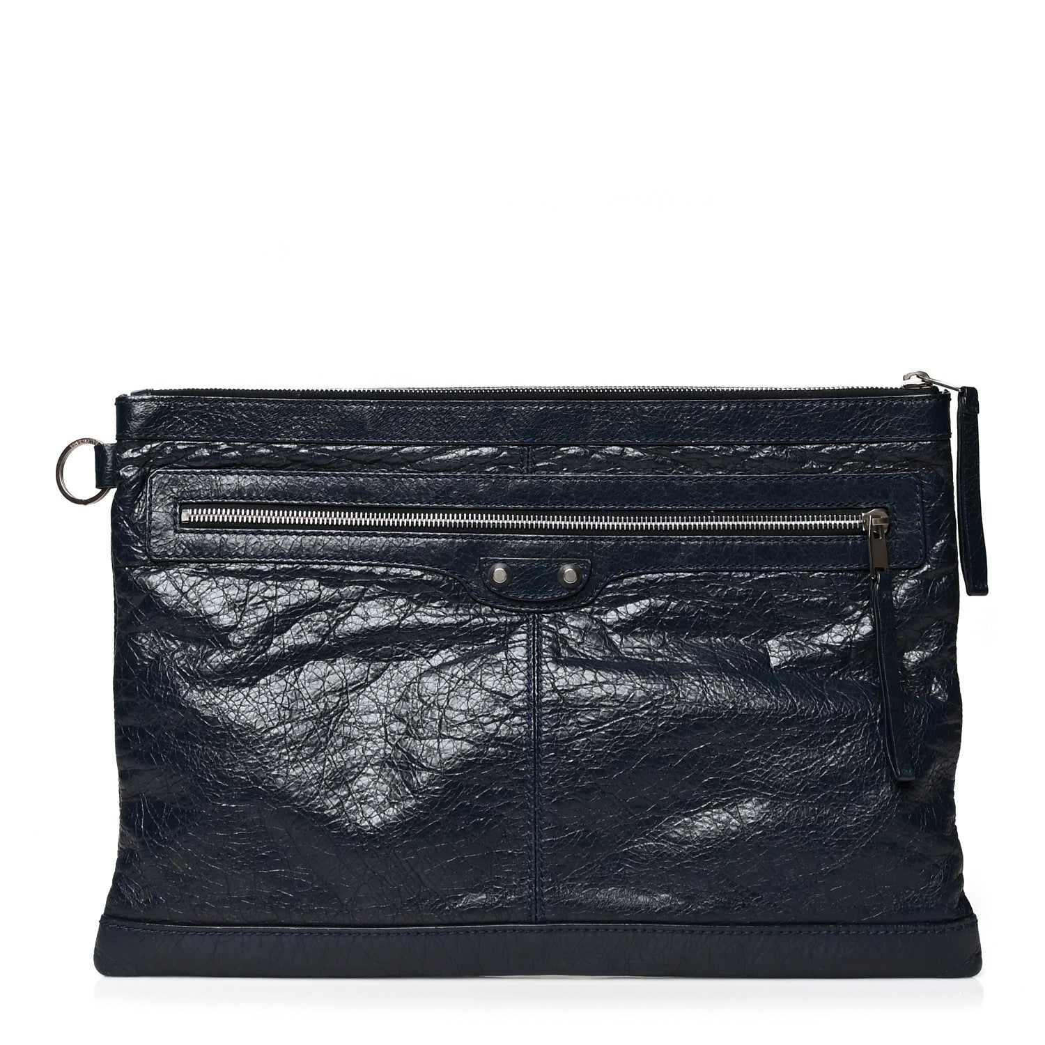 Balenciaga Agneau Arena Classic Hardware Large Clip Bleu Obscur 1 of 9