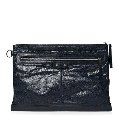 Balenciaga Agneau Arena Classic Hardware Large Clip Bleu Obscur 1 of 9