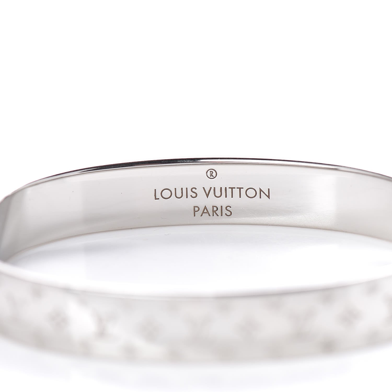 Louis Vuitton Palladium Monogram Nanogram Cuff S 4 of 5