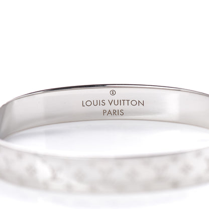 Louis Vuitton Palladium Monogram Nanogram Cuff S 4 of 5