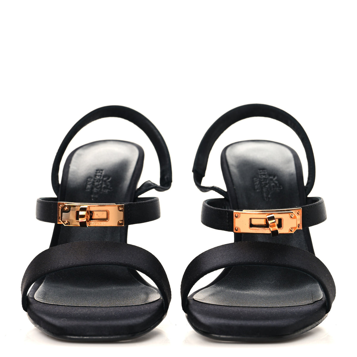 Satin Glamour 95 Sandals 36.5 Black