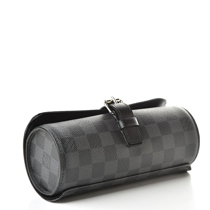 Louis Vuitton Damier Graphite 3 Watch Travel Case 4 of 8