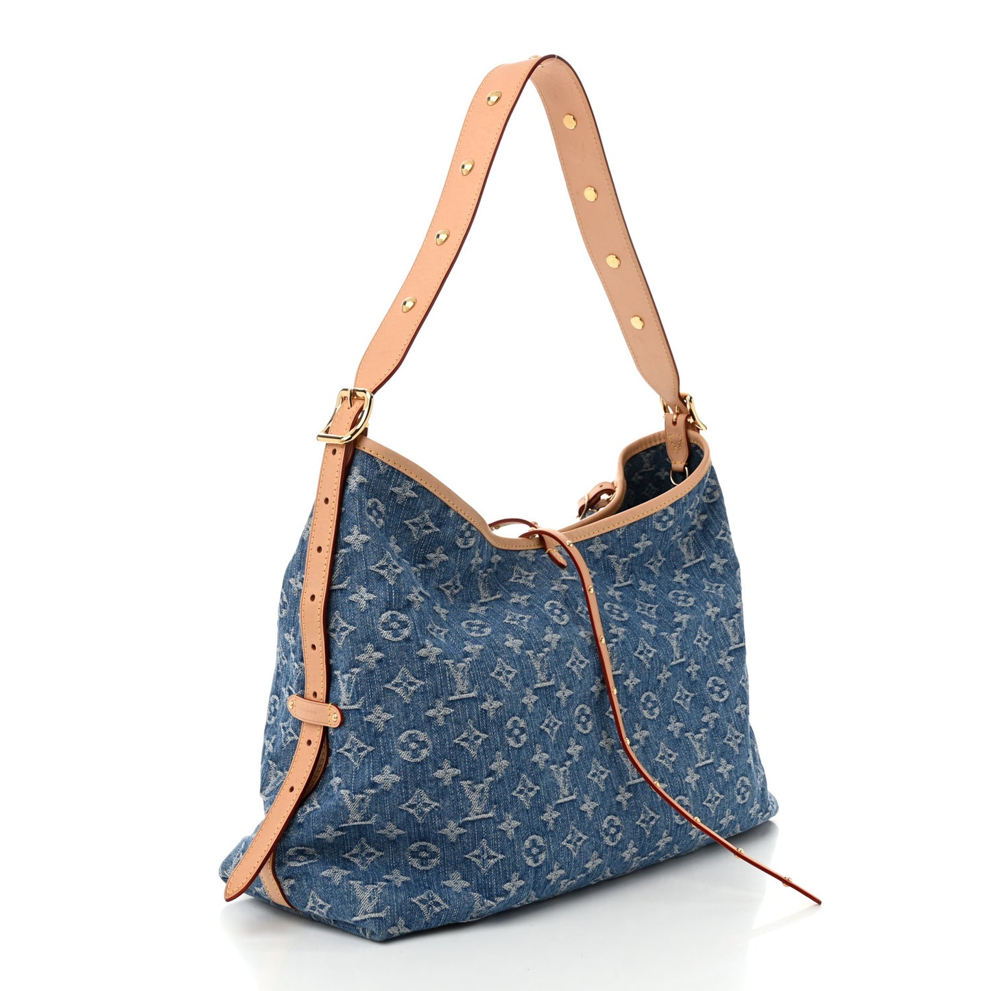 Monogram Denim CarryAll MM Blue