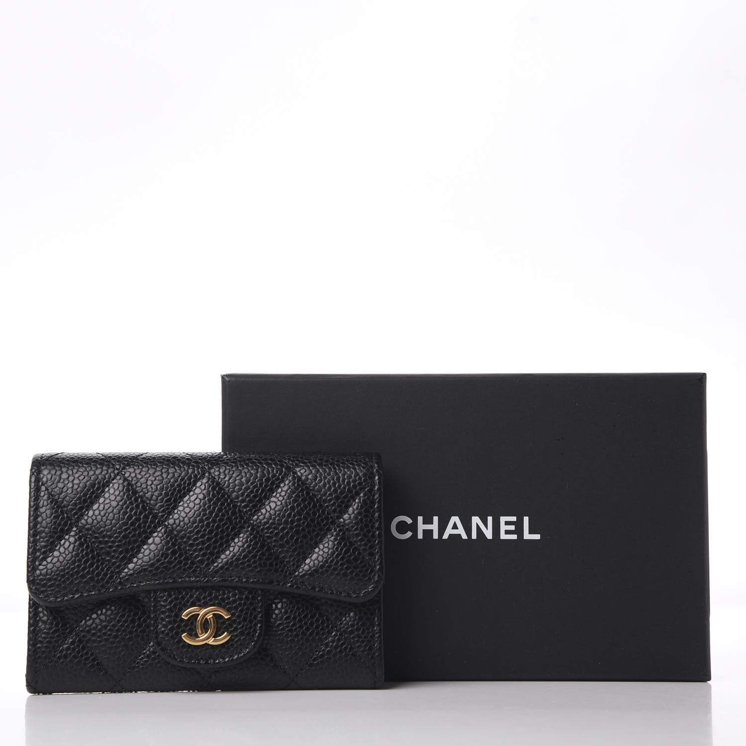 Chanel Caviar Quilted Flap Card Holder Black 11 of 11