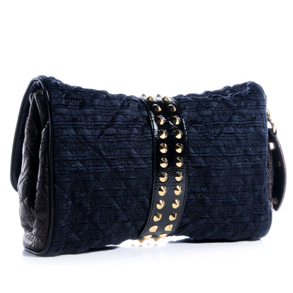 Louis Vuitton Satin Quilted Monogram Coquette Pochette Navy 3 of 7