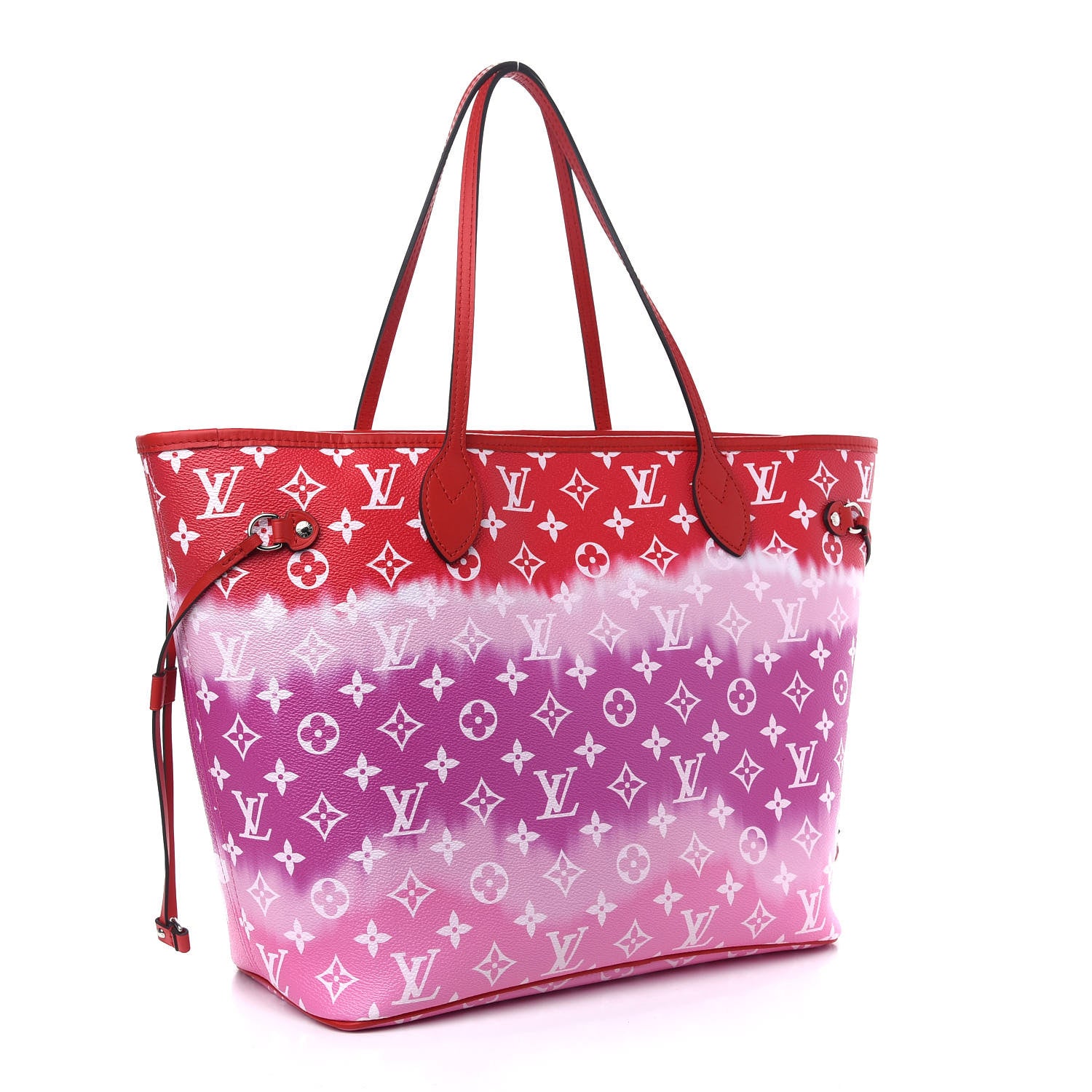 Louis Vuitton Monogram Escale Neverfull MM Rouge 3 of 10