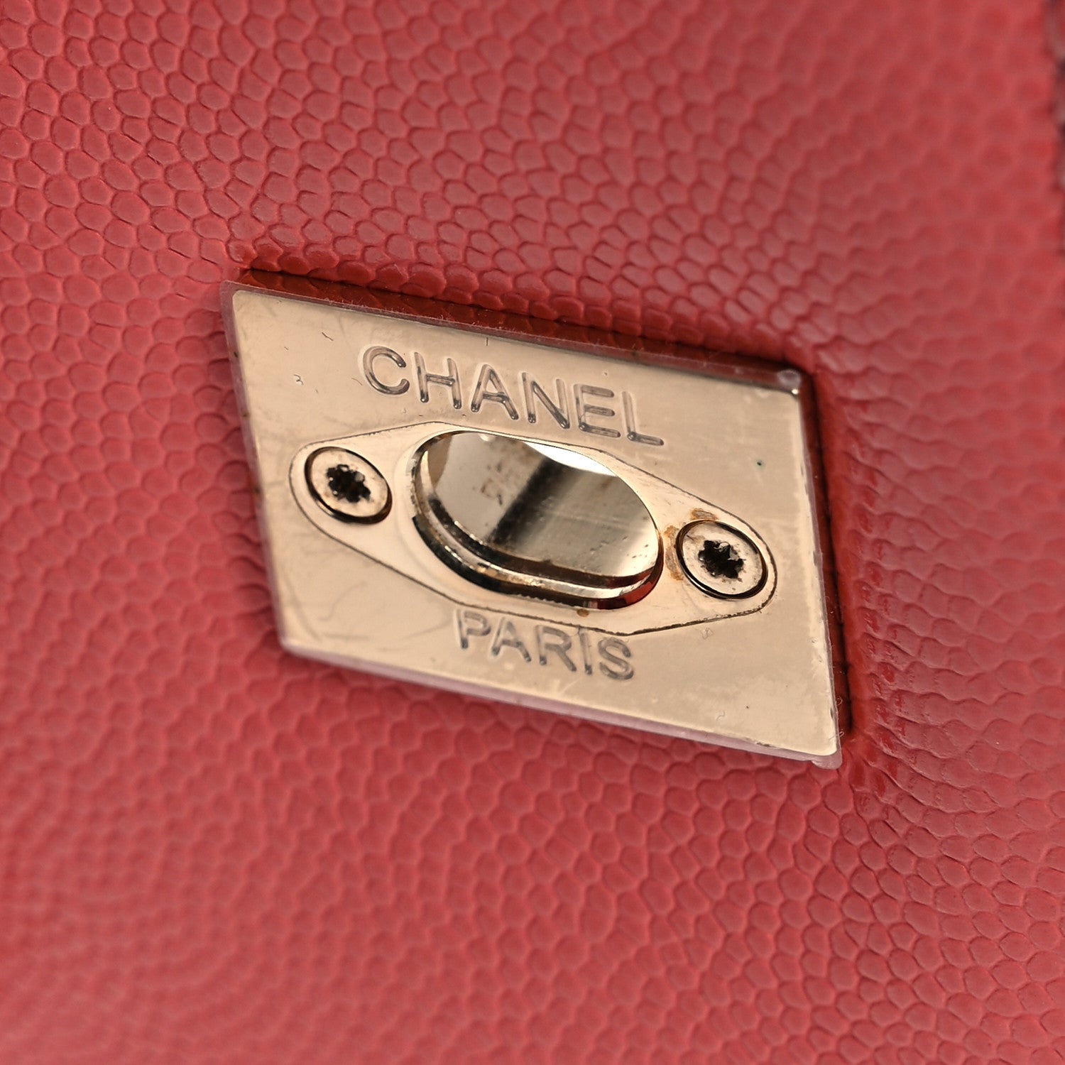 Chanel Caviar Quilted Small Coco Handle Flap Coral 15 of 17