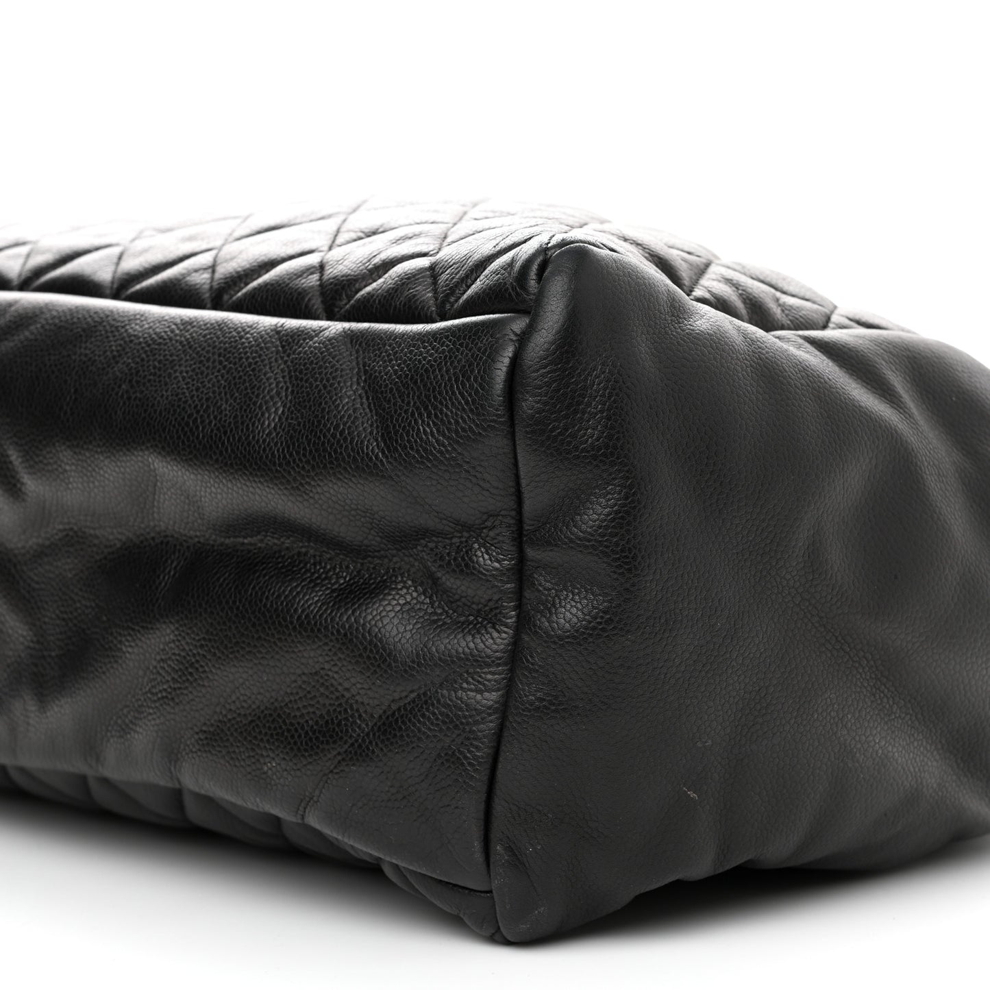 Caviar Quilted Large Coco Cocoon Tote Black