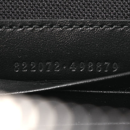 Gucci GG Supreme Monogram Calfskin Web Medium Crossbody Bag Black Grey 7 of 10