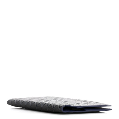 Bottega Veneta Nappa Intrecciato Passport Case Navy Blue 4 of 8