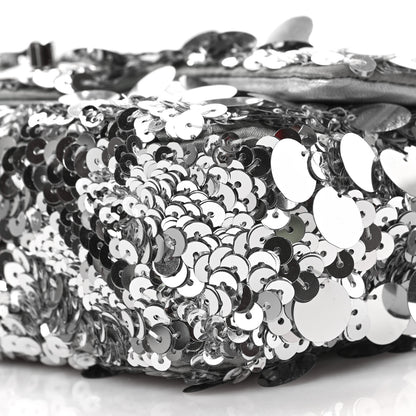 Chanel Sequin Mini Rectangular Flap Silver 9 of 9