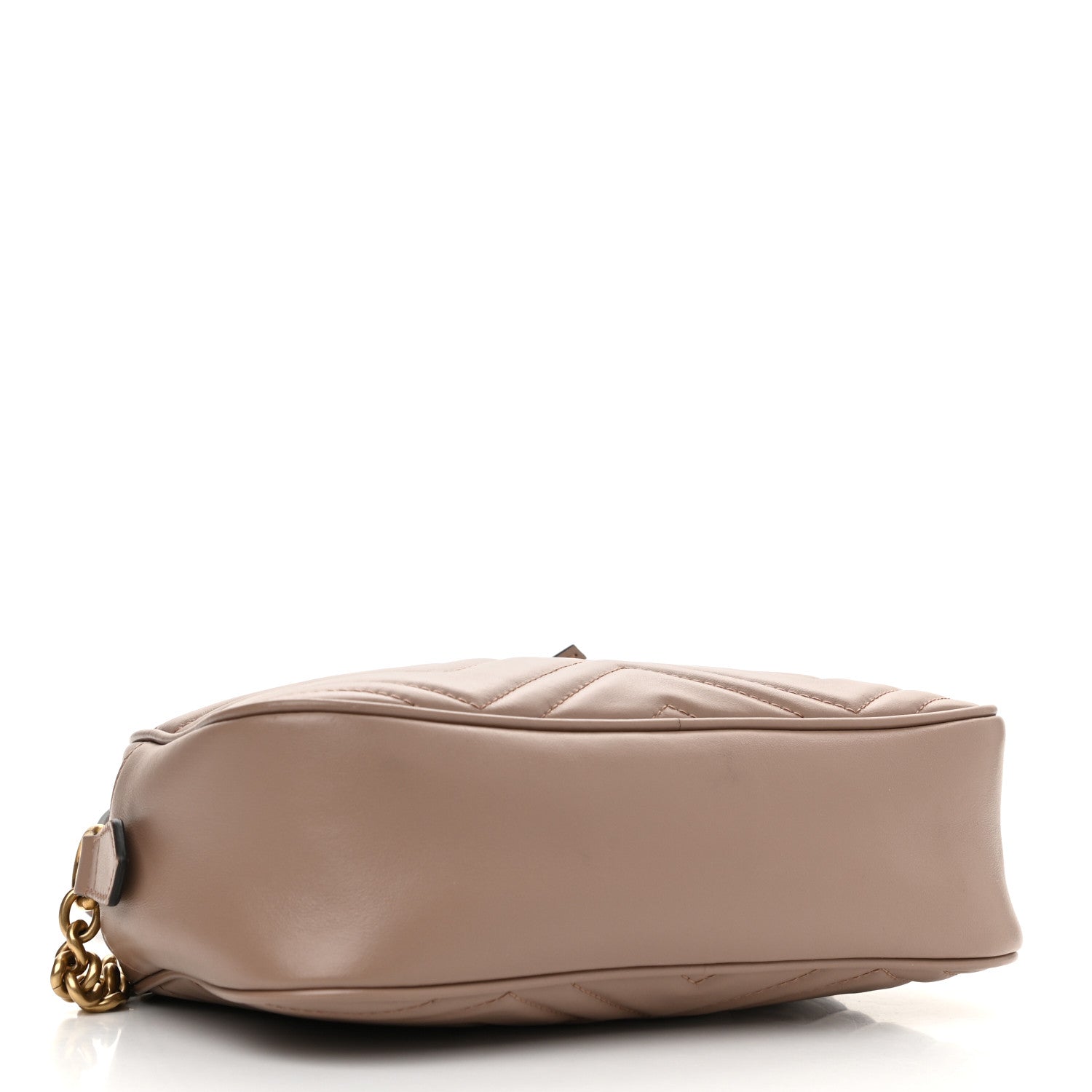 Gucci Calfskin Matelasse Small GG Marmont Chain Shoulder Bag Porcelain Rose 4 of 12