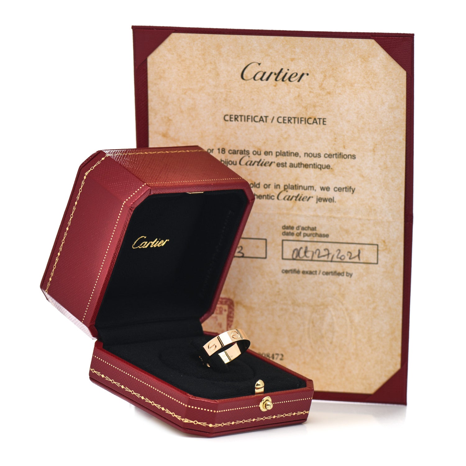 Cartier 18K Yellow Gold 5.5mm LOVE Ring 60 9 5 of 5