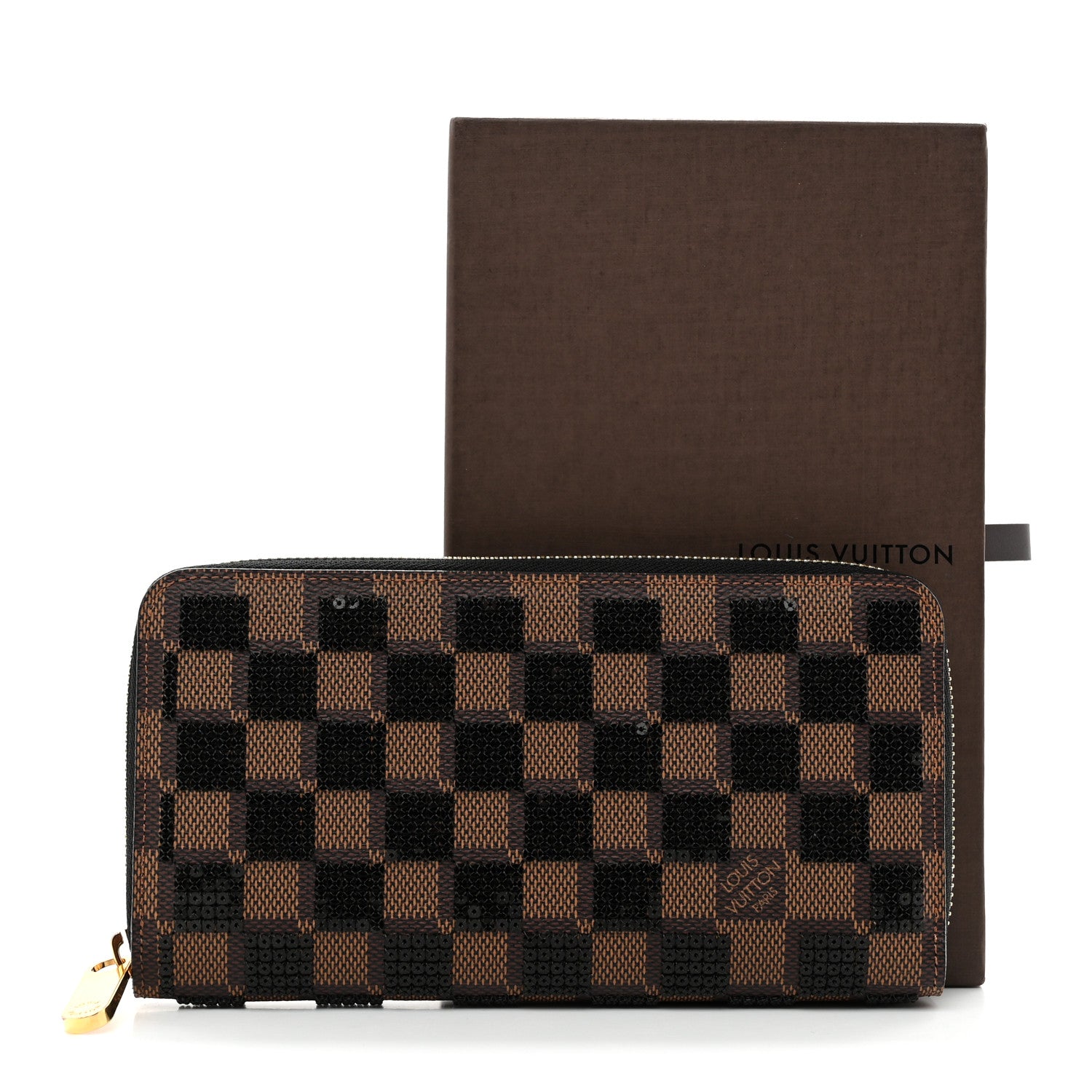Louis Vuitton Damier Paillettes Zippy Wallet Black 10 of 10