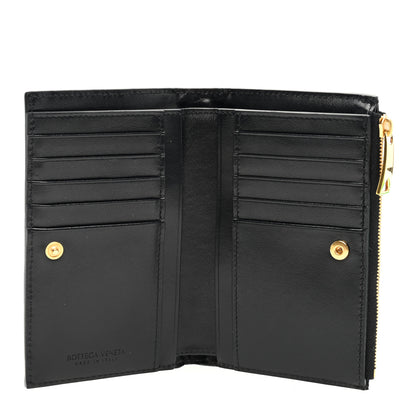 Bottega Veneta Nappa Intrecciato Medium Bi-Fold Zip Wallet Black 5 of 7