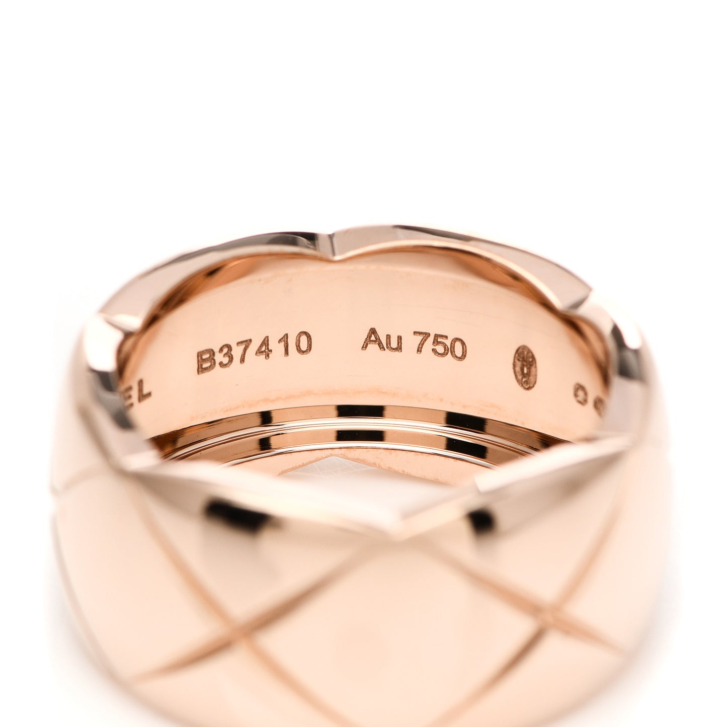 18K Beige Gold Large Coco Crush Ring 59 8.75