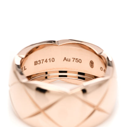 Chanel 18K Beige Gold Large Coco Crush Ring 59 8.75 5 of 6
