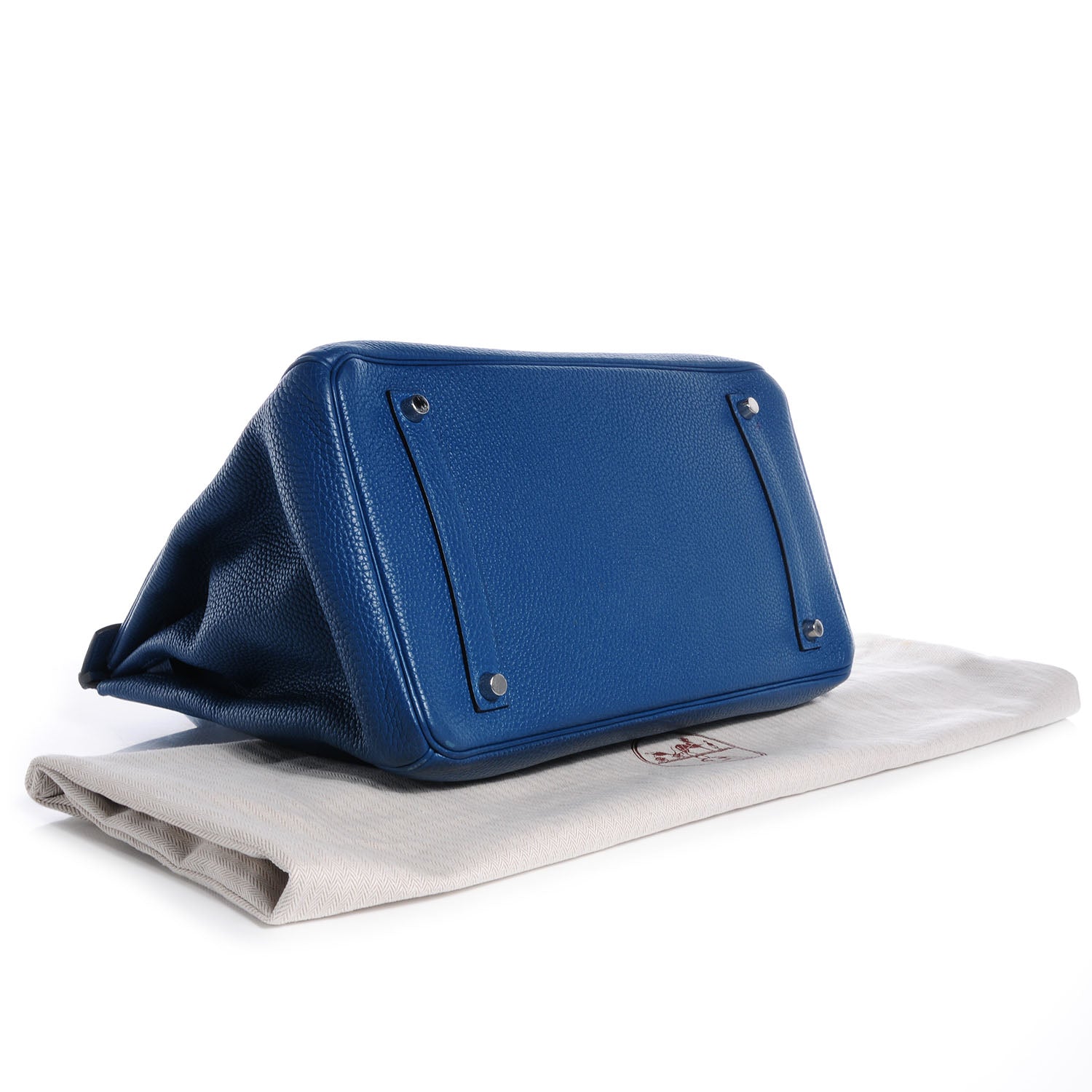 Hermes Taurillon Clemence Birkin 35 Bleu Thalassa 4 of 9