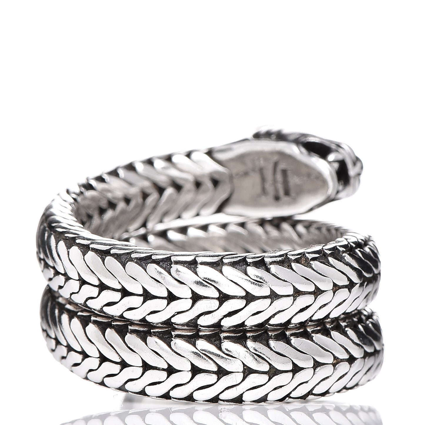 Sterling Silver Macan Coil Ring 57 8