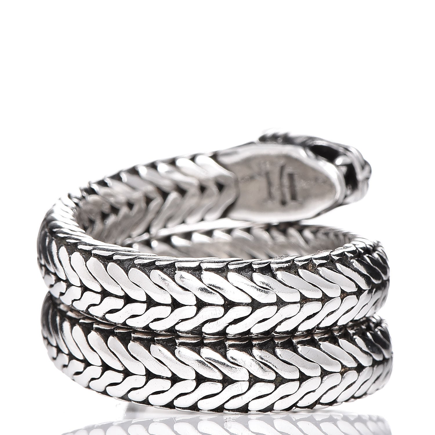 John Hardy Sterling Silver Macan Coil Ring 57 8 4 of 6