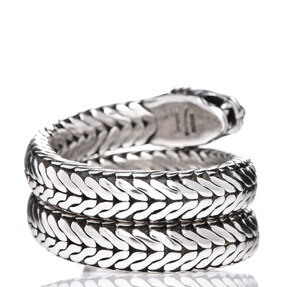 John Hardy Sterling Silver Macan Coil Ring 57 8 4 of 6