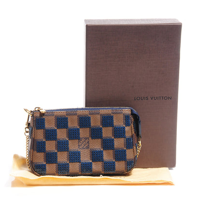 Louis Vuitton Damier Paillettes Mini Pochette Accessories Blue 4 of 7