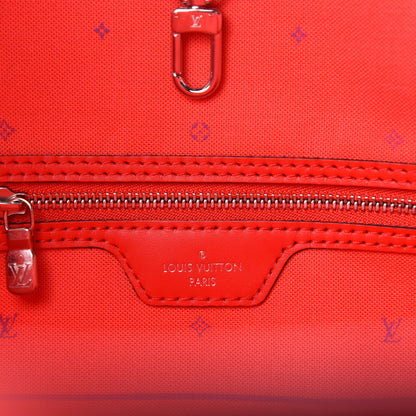 Louis Vuitton Monogram Escale Neverfull MM Rouge 8 of 11