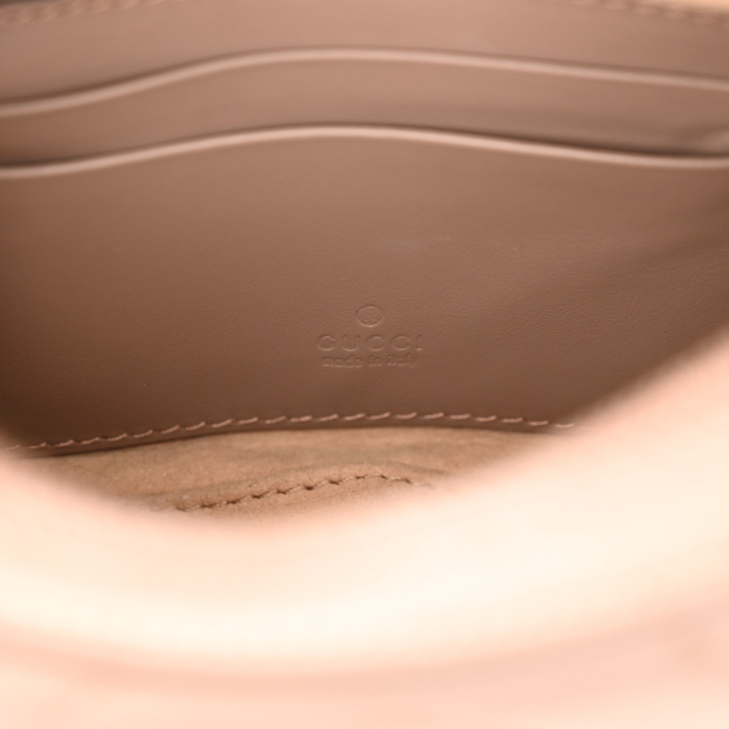 Gucci Calfskin Matelasse Chevron Mini GG Marmont Half Moon Hobo Porcelain Rose 6 of 10
