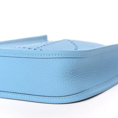 Hermes Taurillon Clemence Evelyne TPM Bleu Du Nord 9 of 9