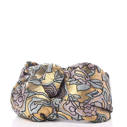 Gucci Metallic Wool Silk Floral Duchesse Headband 3 of 6