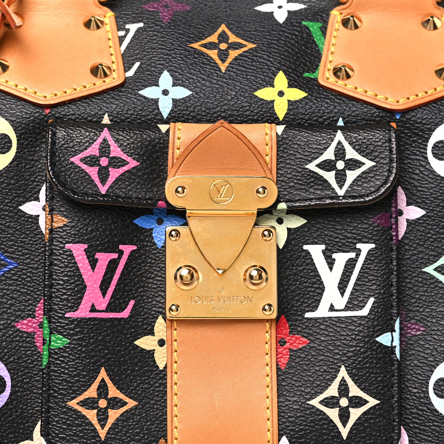 Louis Vuitton Monogram Multicolor Speedy 30 Black 7 of 9