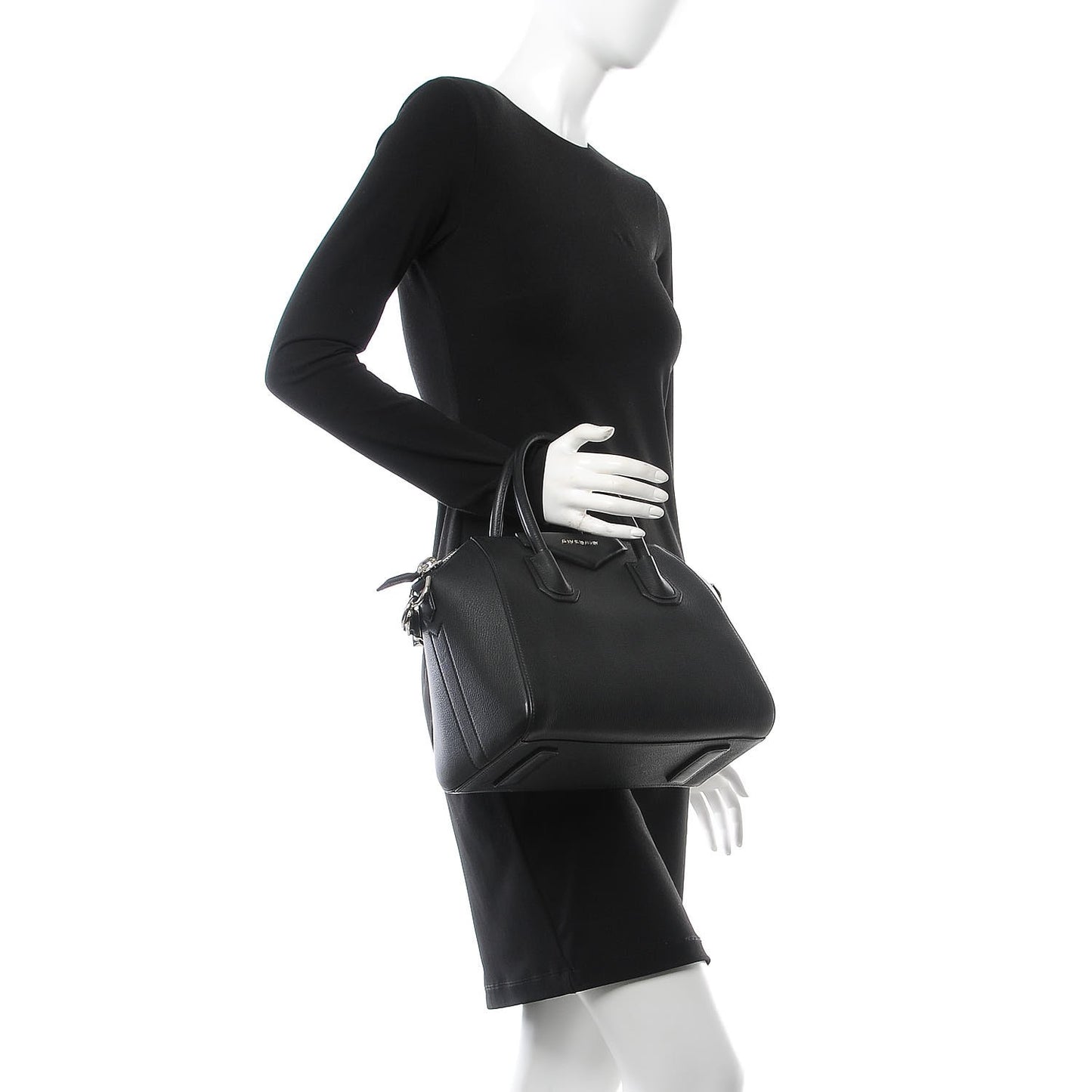 Sugar Goatskin Small Antigona Black